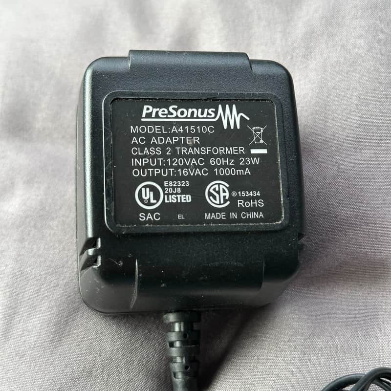 Presonus A41510C - 16VAC 1000MA Power Supply image 1