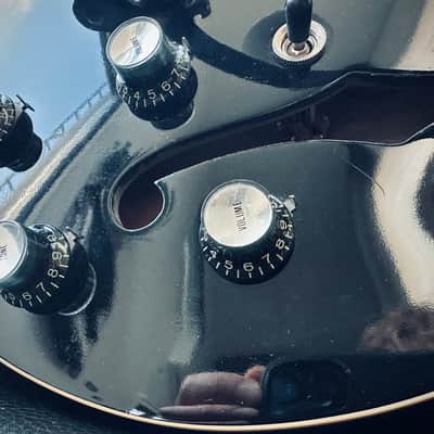 Gibson Memphis ES-335 Anchor Stud with Bigsby 2018 - Antique Ebony VOS Seymour Duncan Antiquity image 3