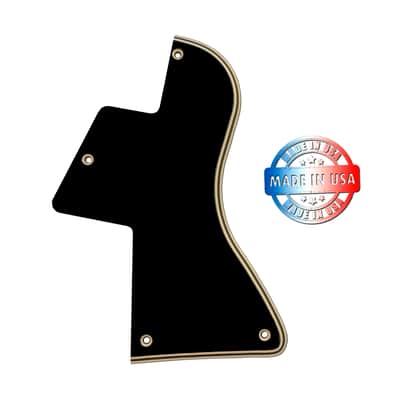 5 ply Black/Cream WIDE BEVEL Pickguard for Gibson Les Paul Special Humbucker image 1