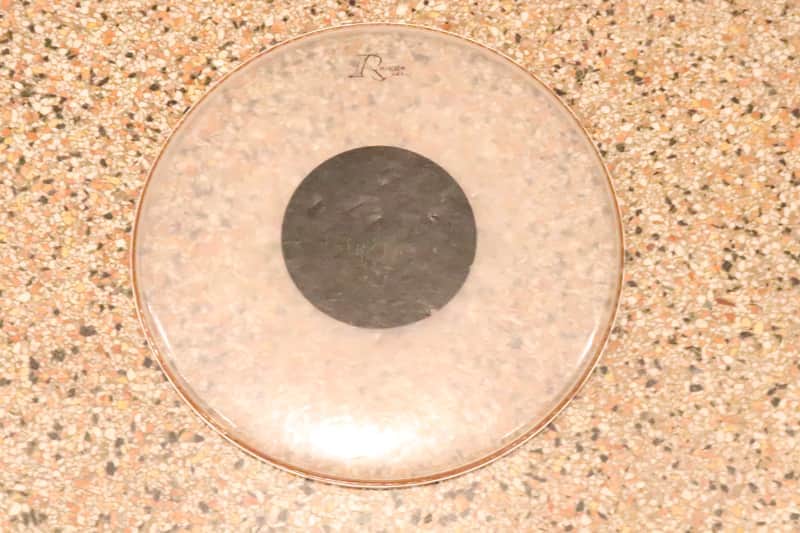 Rogers 16" Clear Black Dot Drum Head Vintage 1970's image 1