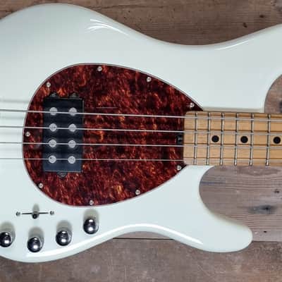 Ernie Ball Music Man Sterling 4 H with Maple Fretboard 2000 - 2018 - White image 1