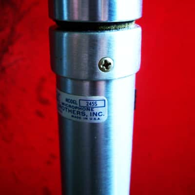 Vintage RARE 1950's Shure 245S ceramic microphone / 777 crystal Hi Z harp mic w accessories image 7
