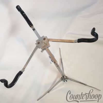*Ludwig WFL Flat-Base Snare Drum Stand Chrome Vintage Flush Chicago 50s Chrome* image 1