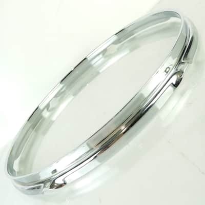 Ludwig 14"Chrome-BRASS 6-Lug Triple-Flange Snare/Floor Tom Drum Rim/Hoop COB WFL