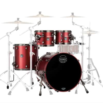MAPEX IT SE529XBBPA SATURN EVOLUTION BIRCH ROCK 4 PEZZI TUSCAN RED image 1