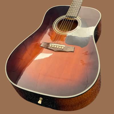 Ibanez PF20TV Dreadnought Acoustic Guitar 1991 Made in Korea Sunburst image 4