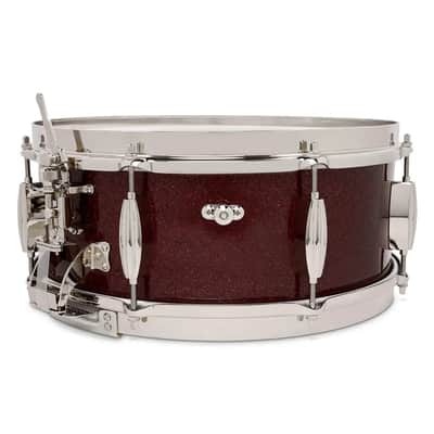 Slingerland Radio King Solid Maple Snare Drum 14x5.5 Maroon Glass image 3