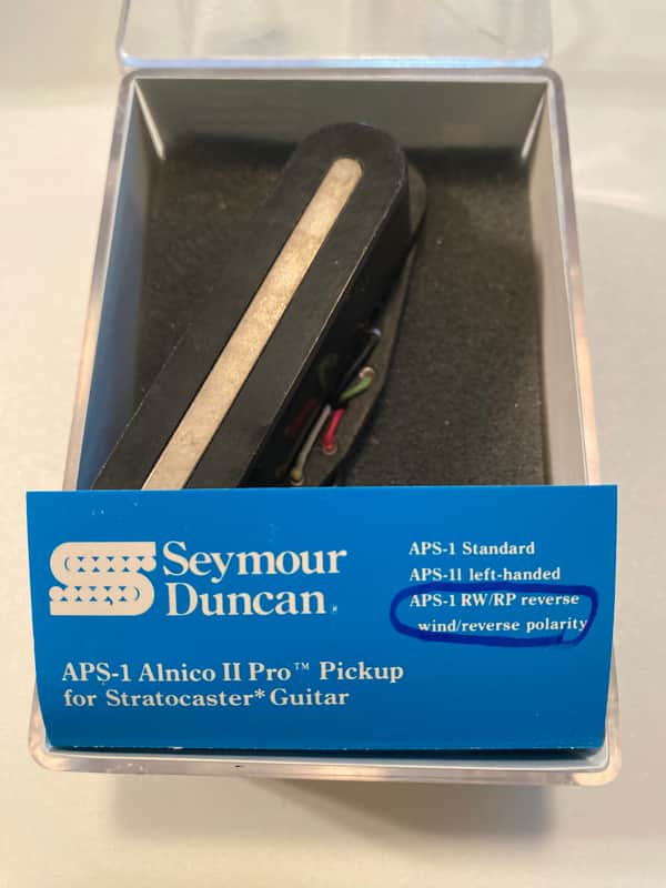 2 Vintage STK-S2 Hot Stack single coil pickup 1990's set- Black image 1