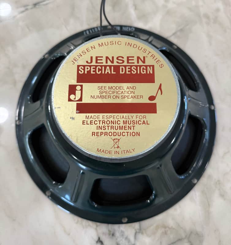 Jensen C12N Vintage Ceramic 12" 50-Watt 8ohm Guitar Speaker 2010s - Green image 1