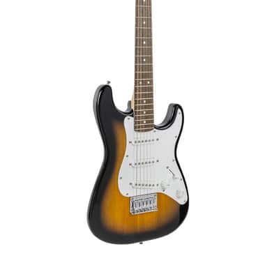 Fender Squier 3/4-Size Kids Mini Strat Electric Guitar - Sunburst image 3