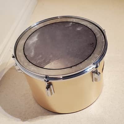 VTG 1970 PEARL 14"x10" Gold Satin "Phenolic" Power Tom Drum  - Gorgeous Clean A+ image 3