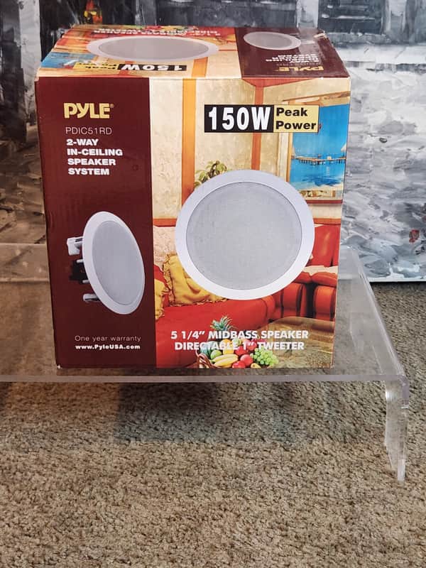 Pyle Pyle 2-Way In Ceiling Speaker System 90s  - White image 1