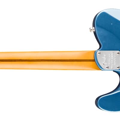 Fender American Ultra Luxe Vintage '60s Custom Telecaster Rosewood FB Lake Placid Blue with Case image 2