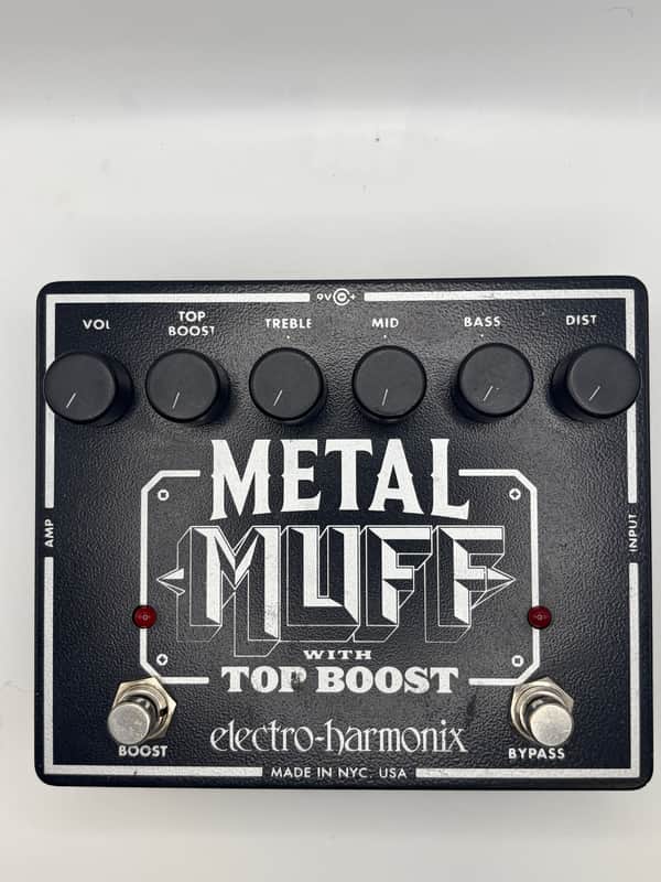 Electro-Harmonix Metal Muff Distortion with Top Boost 2006 - Present - Black image 1
