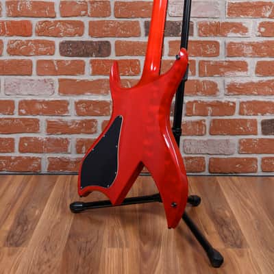 B.C. Rich Bich Six Transparent Red 1984 w/Hard Shell Case image 8