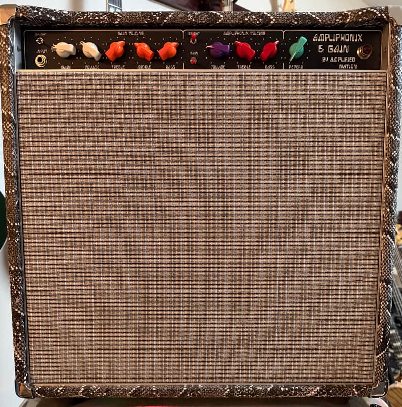 Amplified Nation Ampliphonix and Gain 22-watt 1 x 12-inch Amplifier Combo - Snakeskin image 1
