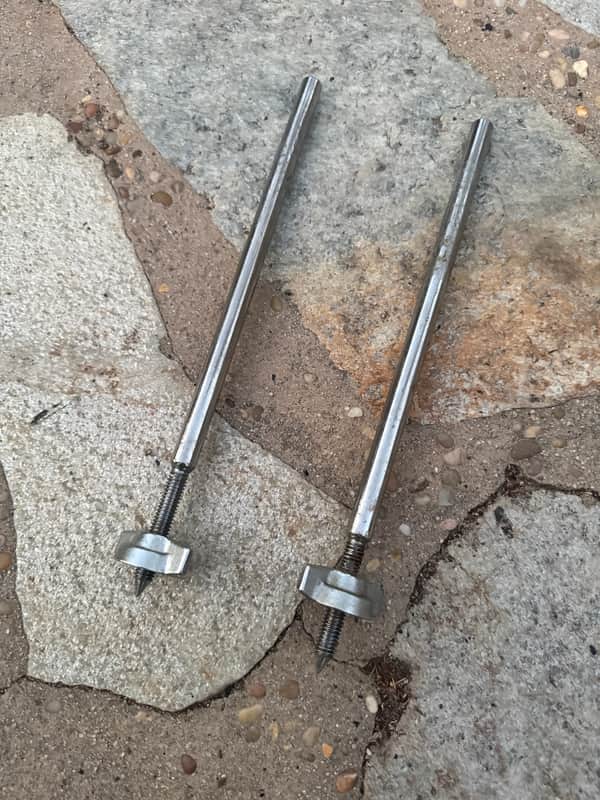 Vintage Tama Superstar Artstar Imperialstar Bass Drum Leg Brackets Spurs Pair image 1