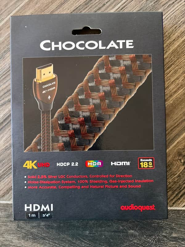AudioQuest Chocolate-  1m hdmi gold - Gold