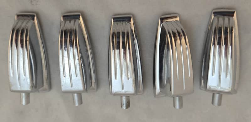 Five Used Ludwig 2243-1,2,3 Large Lugs w/ Slotted Screws image 1