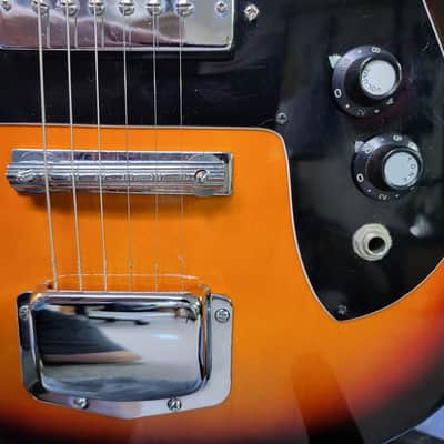 Vintage 1990 Harmony Since 1892 Model 303.1400 Dual Pickup Pro Setup Korea Gigbag image 3