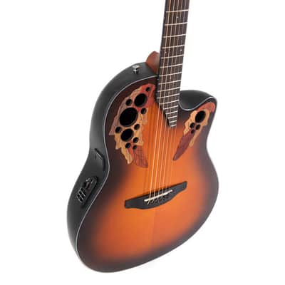 Ovation CE44-1 Celebrity Elite Electro-Acoustic Guitar, Sunburst image 6