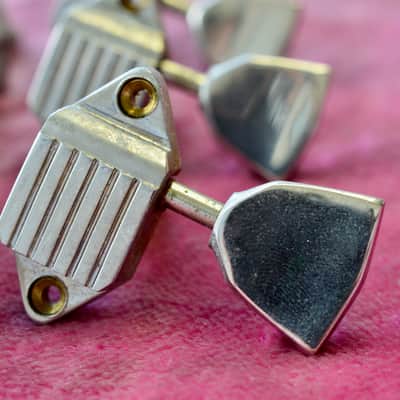 Vintage 1960s Gibson Nickel Waffleback Tuner Set - Tal Farlow, Martin Gibson Acoustic image 3