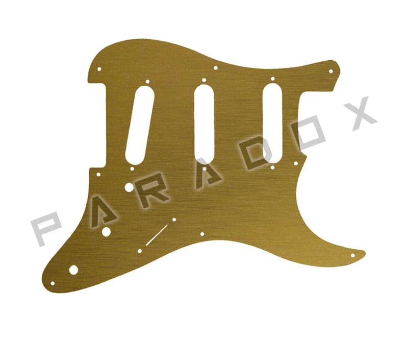 Custom Pickguard For 1994 Made in America Peavey Predator - Simulated Brushed Gold/Black .090" image 1