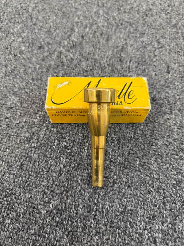 Monette Prana B14S6 Medium Deep Cup 24k Gold Plated Trumpet Mouthpiece image 1