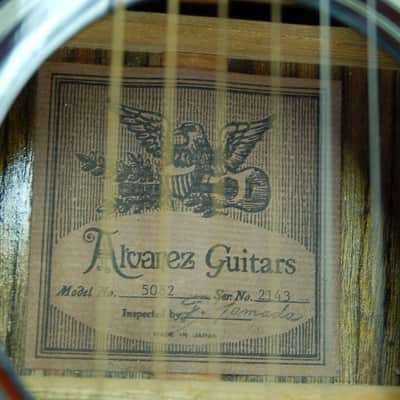 Alvarez 5082 Acoustic Electric Thinline Guitar MIJ 1984 Sunburst New Profile Gigbag image 4