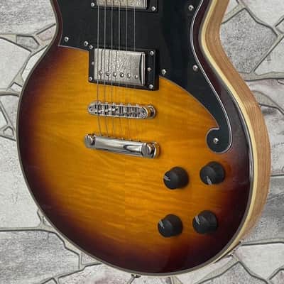 D’Angelico Deluxe Brighton in Vintage Sunburst with Hard Case image 3