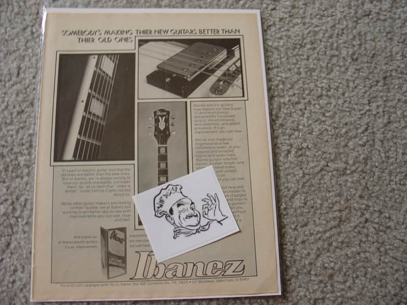 Ibanez Vintage Advertisement for Ibanez Guitars  1970's image 1