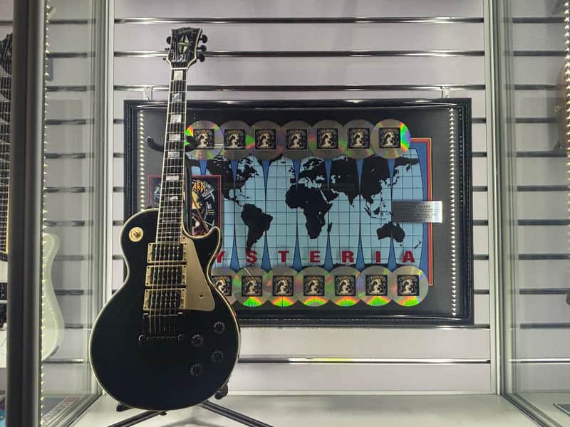HUGE Def Leppard Hysteria World Map Award Presented To Steve Clark Gibson Guitars 15M Copies image 1