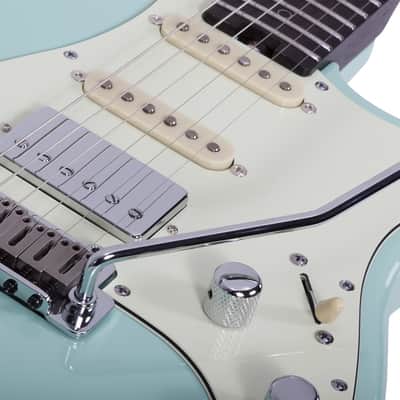Schecter Nick Johnston Traditional HSS 10th Anniversary Atomic Green image 8