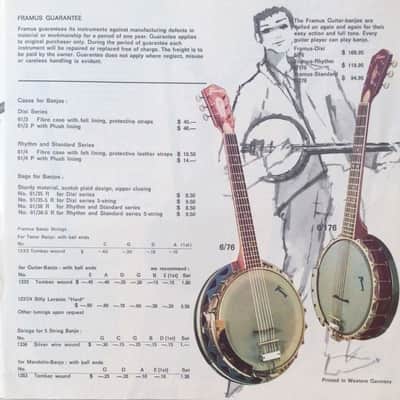 Framus 6 strings banjo image 9
