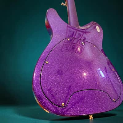 Aristides T/0, Floyd Rose, BKP, CUSTOM Purple and Gold Holoflake finsh. MUST SEE! image 11