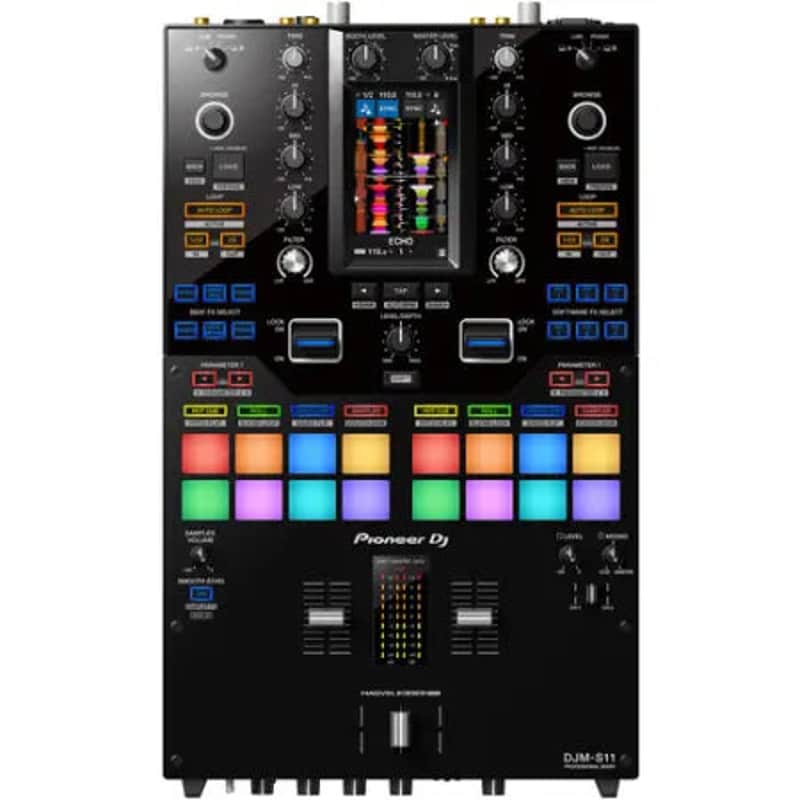 Pioneer DJ DJM-S11 | 2-Channel DJ Mixer with Touchscreen & Serato Support | Battle Mixer with Performance Pads image 1