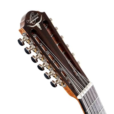 Oscar Schmidt OH52SE Solid Cedar Top Mahogany Neck 12-String Acoustic-Electric Bajo Sexto w/Deluxe Padded Gig Bag image 7