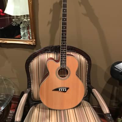 Dean Lefty Single Cutaway Electroacoustic Bass 2015 Natural image 3