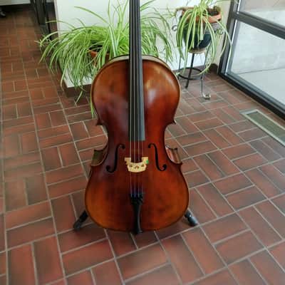 New Cedar Music Model CD 4/4 Full Size Cello - Oil Varnish with Bow, Rosin, Bag and Warranty image 1