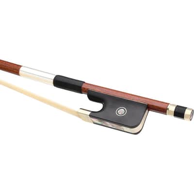 Artino Three Star Wood Veneer Carbon Fiber French Bass Bow Regular 3/4 Round image 2