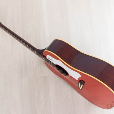 2009 Gibson J-45 ADJ Dreadnought Acoustic Guitar Transparent Orange w/ Case image 13