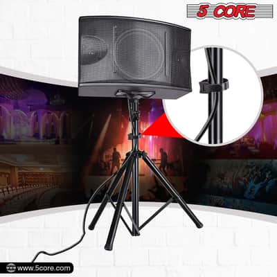 5 Core Speaker Stand Tripod Heavy Duty Adjustable 48" Universal Mount for PA DJ Studio image 8
