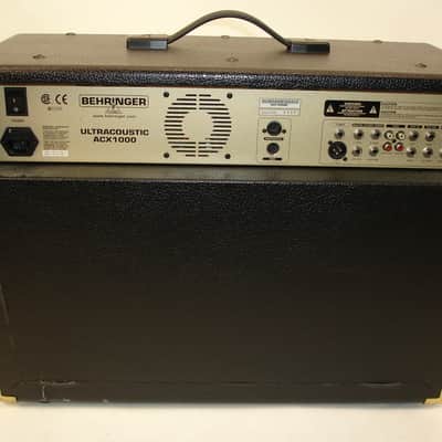 Behringer ULTRACOUSTIC ACX1000 2x60W Acoustic Guitar Amp image 12