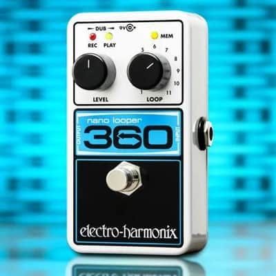 Electro-Harmonix 360 Nano Looper 2025 Black / White / Blue image 1