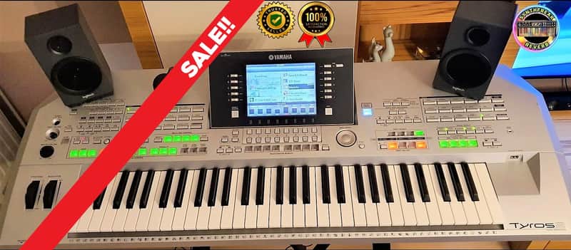 Yamaha Tyros2 61-Key Arranger Workstation Keyboard 2000s - β
RARE from 2000sβ
Synthesizer / Keyboard β
Cleaned & Full Checked image 1