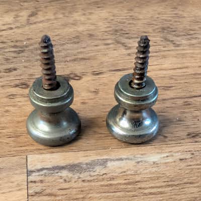 Guild Strap Buttons With Screws Vintage 1960s-1970s Nickel Original Vintage Parts image 5
