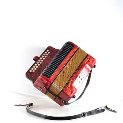Excellent, German Made, Vintage, Top Quality, Diatonic Button Accordion Hohner Corso 8 Bass - 3 voice in G/C (Sol-Do) 21x8 buttons image 19