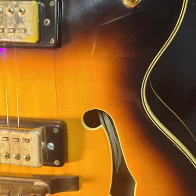 Raven Archtop Electric 1960's or early 70's - Tobacco brown sunburst image 12