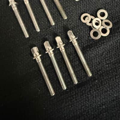 Set of (8)Vintage Camco Snare/ Tom / Floor Tom Tension Rods& Chubby Washers image 2