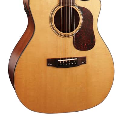 Cort GOLDA6 Gold Series A6 Acoustic Electric Grand Auditorium Cutaway Guitar. Natural Glossy image 1